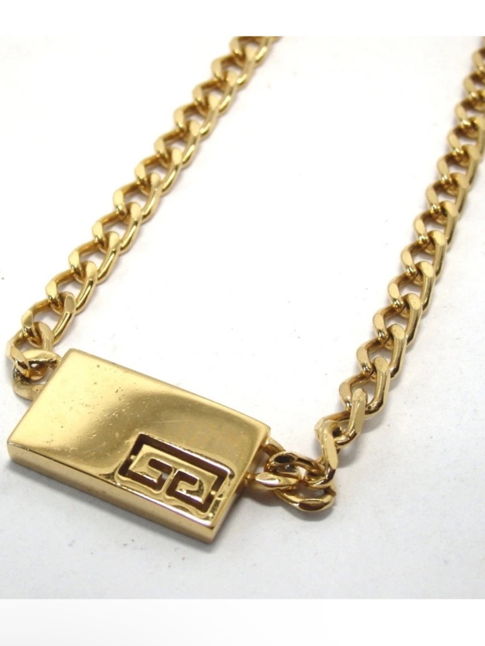 GIVENCHY Gold Thick Chain Necklace EUC